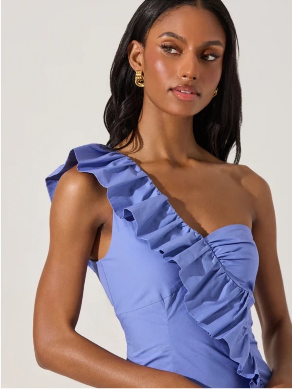 ASTR‎ the Label One Shoulder Ruffle Mini Dress New! - Picture 6 of 13